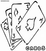 Playing Cards Coloring Pages Colorings sketch template