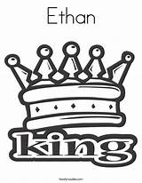 Crowns Ethan Kings Coloringhome Twisty Noodle Tiaras Netart sketch template