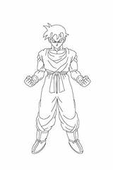Gohan Son Coloring Pages sketch template