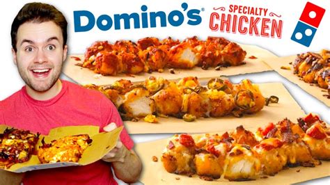 dominos full specialty chicken menu fast food review youtube