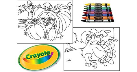 crayola thanksgiving coloring pages