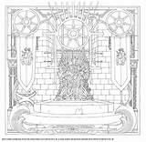Thrones Coloring Game Pages Book Hbo Throne Jon Snow Adult Color Books Debuts Dessin Iron Colorier Adults Colouring Coloriage Hated sketch template