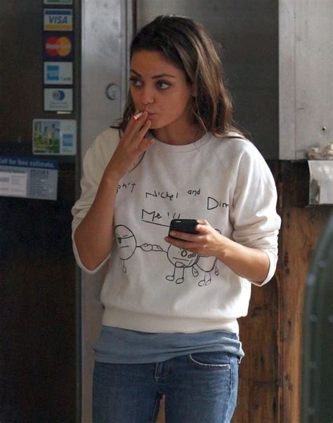 12 female celebrities who look better with cigarettes mila kunis female celebrities and girl