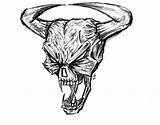 Skull Demon Drawing Deviantart Drawings Horse Skulls Scary Clipartmag Getdrawings Wallpaper Login sketch template