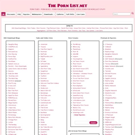 Thepornlist Top Porn Tubes Best Adult Sites List