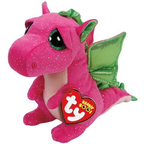 ty darla pink dragon beanie boo small  granville island toy company