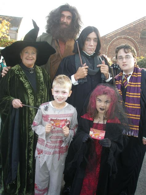 Harry Potter Haloween With Hagrid Professor Mcgonagall P