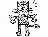 Polka Coloring Dots Cat Dot Para Dibujos Pages Gato Animals Animales Coloringcrew Colorear sketch template