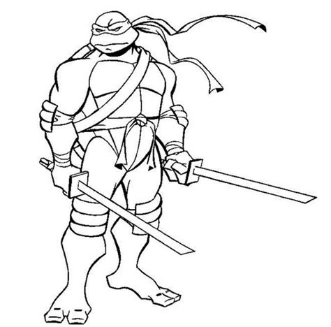 printable ninja turtle coloring page