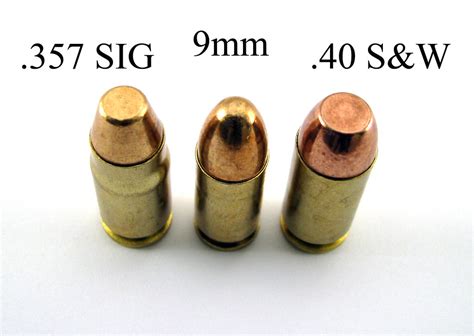 357 Sig Vs 40 Sandw Vs 9mm W Description 357 Sig Is A