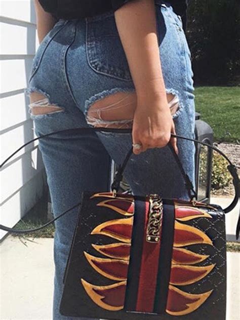 Sexy Hip Ripped Holes Denim Jeans