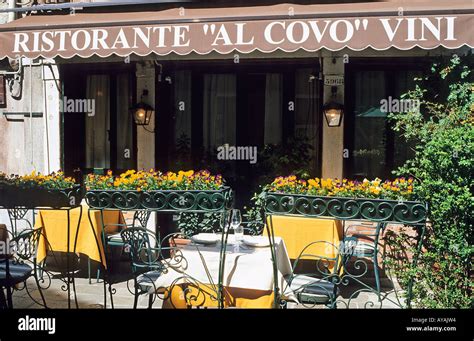 al covo restaurant venice  res stock photography  images alamy