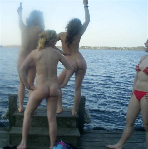 candid skinny dipping