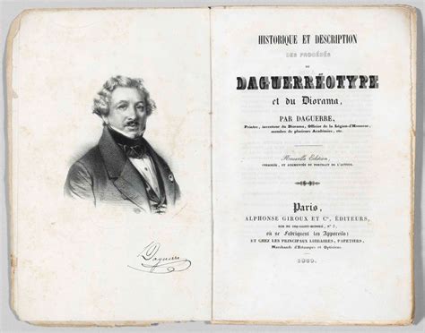 Daguerre Louis Jacques Mandé 1787 1851 Historique Et Description