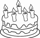 Coloring Candle Getdrawings Birthday Cupcake sketch template
