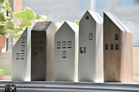 scrap wood row houses   sculpt  wood model home diy  cut