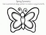 Symmetry Coloring Sheets Butterfly Clipart Activity Posters Mini Amc Library Popular sketch template