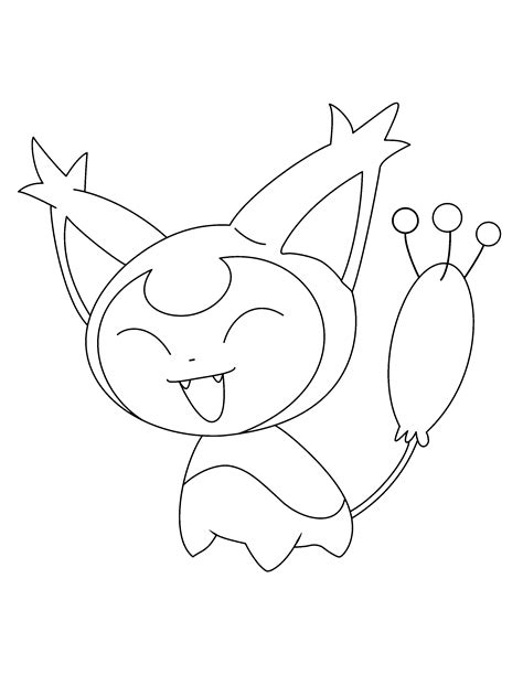 pokemon skitty coloring pages  image   find  cartoon