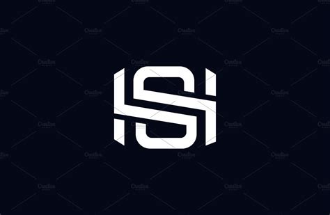 sh letter logo templates creative market