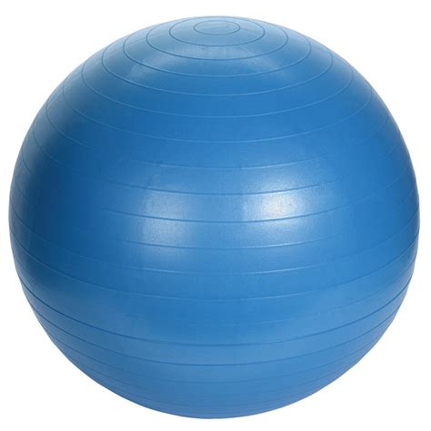 grote blauwe yogabal met pomp sportbal fitnessartikelen  cm hobbymax de  hobby winkel