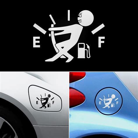 high gas consumption decal fuel gage empty stickers funny vinyl jdm car