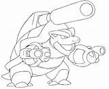 Blastoise Coloring Pokemon Pages Mega Getcolorings Printable Color sketch template
