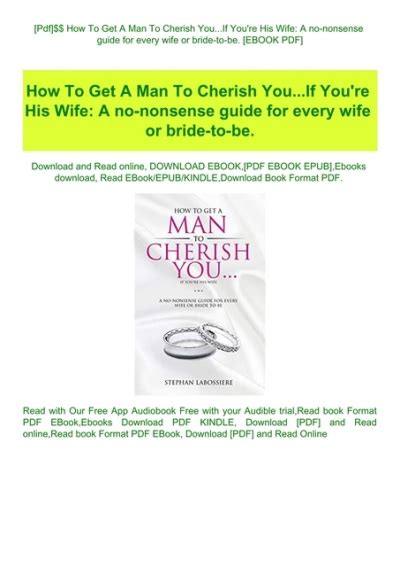 [pdf] how to get a man to cherish you if you re his wife a no
