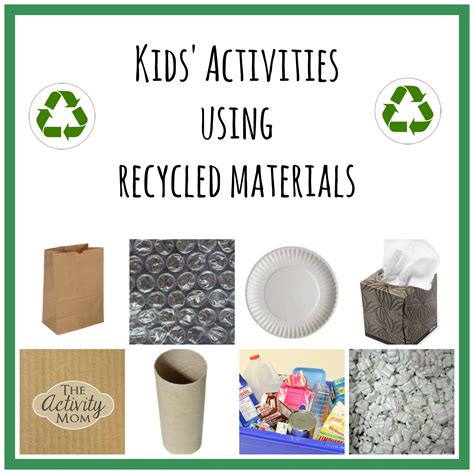 activity mom kids activities  recycled materials