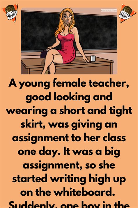 A Young Female Teacher Wearing A Short Tight Skirt Poster Diary