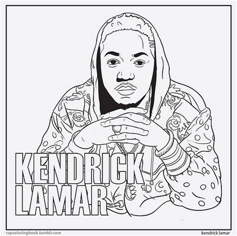 Kendrick Lamar Rap Coloring Book Coloring Books Coloring Pages