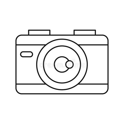 camera icon  outline style stock illustration illustration