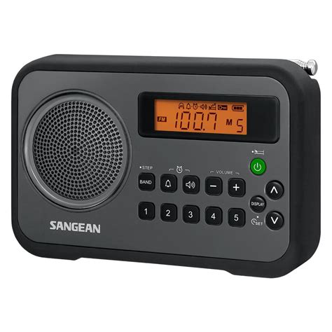 sangean amfm stereo portable digital radio alarm clock