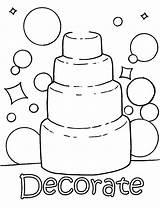 Coloring Wedding Pages Kids Printable Cake Personalized Dress Colouring Activities Name Book Circle Decorate Clipart Sheets Color Drawing Prom Bridal sketch template