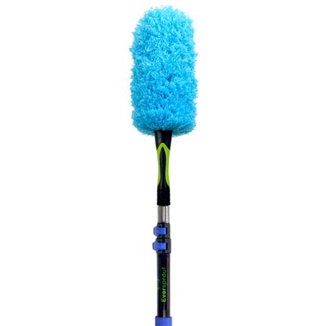 eversprout    foot flexible microfiber feather duster  extension pole combo  foot