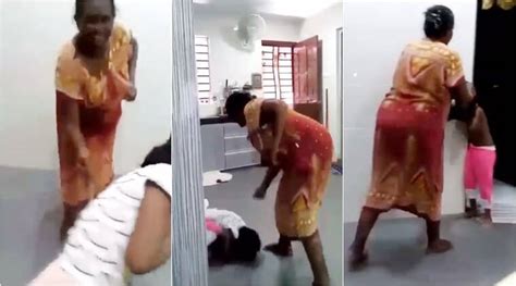 woman brutally beats 6 yr old girl for spilling food video goes viral