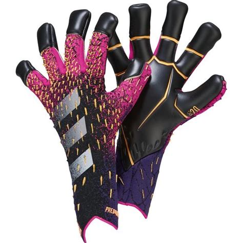 adidas goalkeeper gloves predator  pro hybrid superspectral blackshock pinkcourt purple
