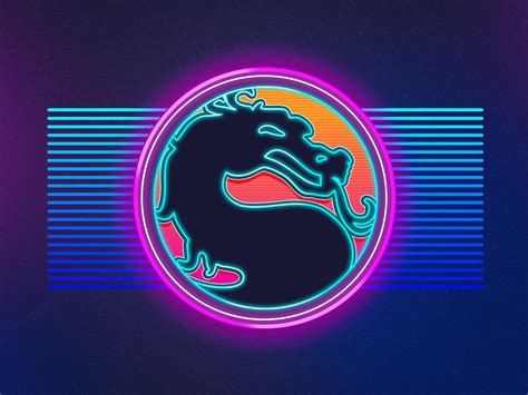 neon game logos series  behance