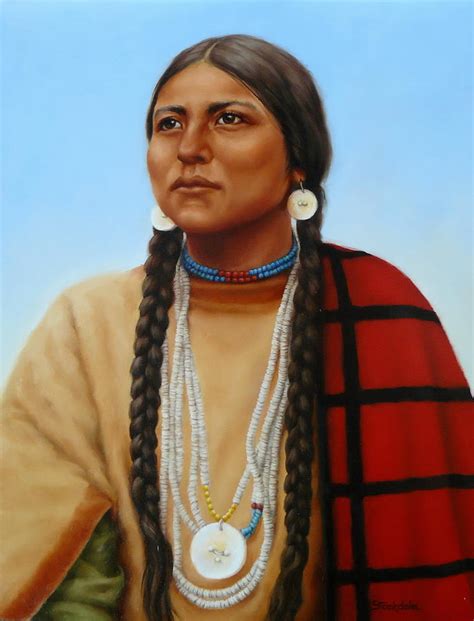 Spirit And Dignity Native American Woman Painting By