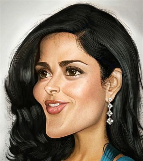 salma hayek in 2020 celebrity caricatures caricature