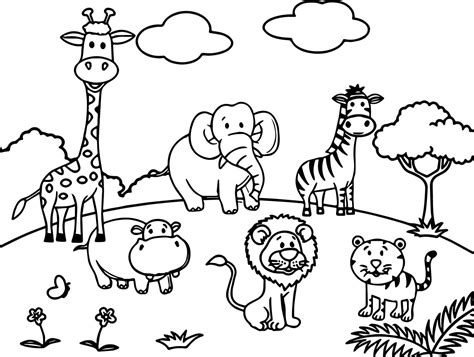 desenhos de animais  colorir focalizando