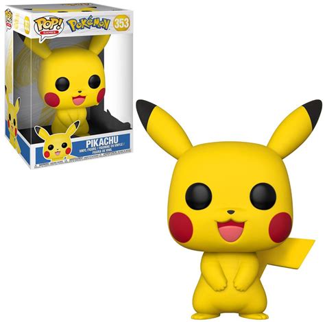 funko pokemon pop games pikachu exclusive  vinyl figure  super sized toywiz