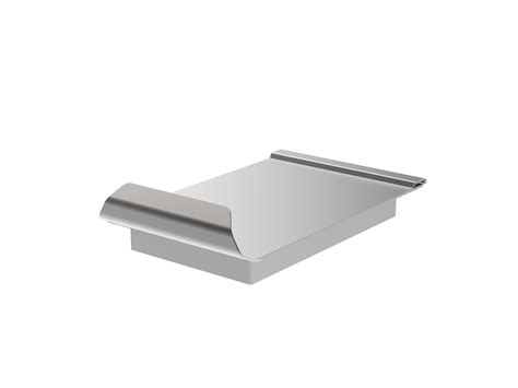 rectangular countertop waste chute  hinged lid unisan uk