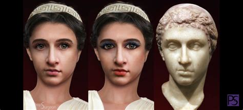 reconstruction  photoshopsurgeon  real cleopatra ancient