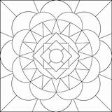 Coloring Pages Geometric Simple Library Clipart Kids Abstract sketch template