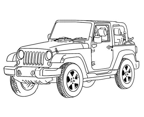 jeep coloring pages  printable coloring pages  kids