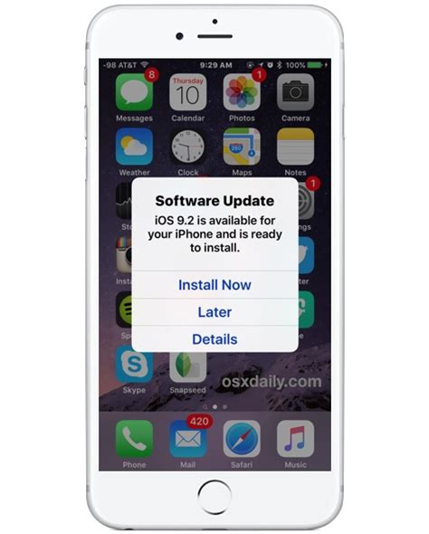 automatically install ios software update   middle   night