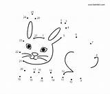 Rabbit Printable Dot Pages Coloring sketch template