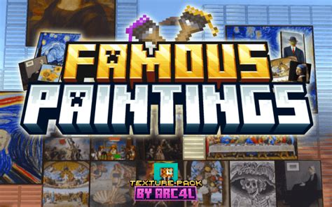 famous paintings texture pack  minecraft