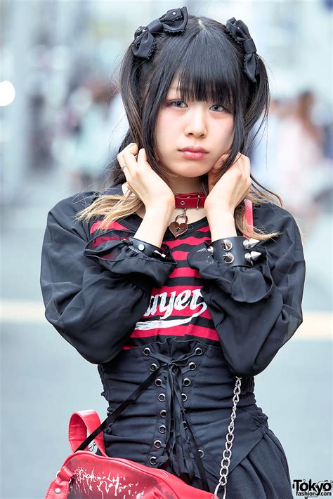 Harajuku Goth Girl In Hellcatpunks Corset Kreepsville