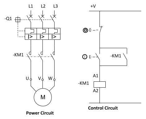 dol power  control circuit electrical circuit diagram electrical